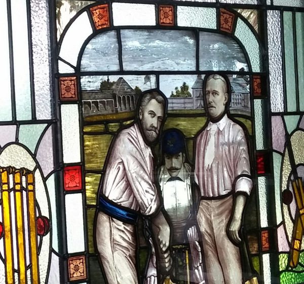 Lancashire CCC stained glass